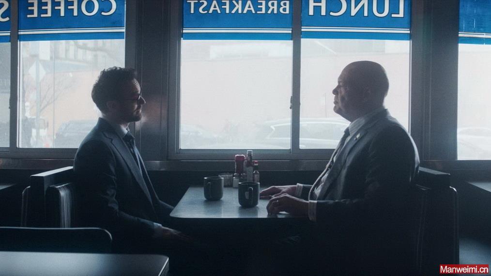 Charlie Cox and Vincent D'Onofrio in 'Daredevil: Born Again'